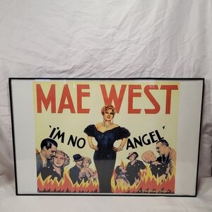 Mae West "I'm No Angel" Vintage Movie Poster Print Framed